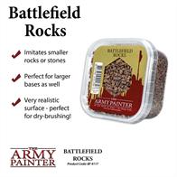 Use Battlefield Rocks for smaller stones, giving a perfect texture on especially larger bases - to break the even look. Highly realistic look!