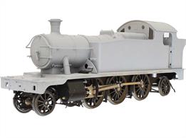 The Lionheart Trains models are designed to be a premium model with extensive use of diecast techniques, complemented with fine detail moulded from plastic and wire handrails. The tooling is designed to replicate the many changes made to locomotives over their working lives.Following the completion of 'flat top' 45xx engine 4574 in 1924 the design of the 'small prairie' was revised with the water capacity being increased by raising the height of the tanks. To maintain forward visibility the front ends of the tanks were sloped down to the original height, giving the 4575 type the 'slope top' sobriquet.Unnumbered model finished GWR mid chrome green livery lettered GREAT WESTERN. 1927 to late 1930s.