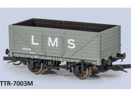 Peco have produced a nicely detailed model of the 7 plank open wagon based on the RCH 1923 design for the TT:120 range.The 7 plank open coal wagons were probably the most common wagons on Britains' railway network throughout the steam era. The standard 12-ton capacity coal wagon was introduced from circa 1907, with the design updated in 1923. Large numbers of these wagons were owned by the railway companies, colliery companies and coal factors, while the small fleets of local coal merchants often carried colourful advertising liveries.Model finished in LMS grey livery, representing the many 1923 design wagons built by the LMS for coal and minerals traffic.