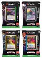 There are 4 different decks for Commander Masters.  You will be sent one at random unless otherwise specified, subject to availability.The decks are:Eldrazi Unbound - ColourlessEnduring Enchantments - White/Black/GreenPlaneswalker Party - Blue/Red/WhiteSliver Swarm - White/Blue/Black/Red/Green