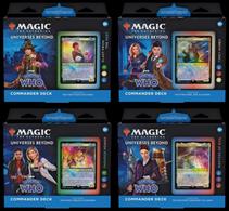 There are 4 different decks for Doctor Who.  You will be sent one at random unless otherwise specified, subject to availability.The decks are:Blast from the Past - Green/White/BlueMasters of Evil - Blue/Black/RedParadox Power - Green/Blue/RedTimey-Wimey - Blue/Red/White