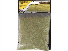 Static Grass Light Green 7mm.Static Grass is a special material that stands upright when it is appliedUse Static Grass to model fields and other tall grasses. Blend multiple lengths and colors of Static Grass to replicate all phases of growth.