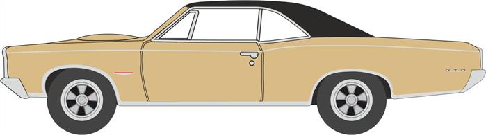 Oxford Diecast 87PG66003 1/87th Pontiac GTO 1966 Martinique Bronze/Black