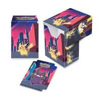 Top loading Deck Box with full flap cover. Holds 82 cards in Deck Protectors sleeves. Acid free, durable polypropylene material. Features a Shimmering Skyline design!