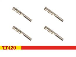 This pack of four pins allows for wires from non-Hornby controllers to be easily connected to the Hornby power track and power clip pieces. This enables you to use your favourite controller with your TT layout.