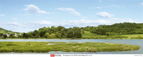 The first of a new photographic backscene range from Peco featuring a river valley scene.Supplied in a square-section tube, the three separate sheets will match perfectly together to form a continuous run of 2400mm (95in), and reaching to a height of 333mm (13in).