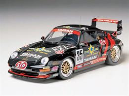 Tamiya 24175 1/24 Taisan Starcard Porsche 911 GT2 KitThis model depicts the 911 entered in the 1995 Japanese GT Championships by Team Taisan.