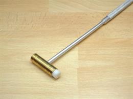 730-18 Watchmakers Mallet with Brass &amp; Nylon Head.Weight: 2oz.Length: 240mm. 