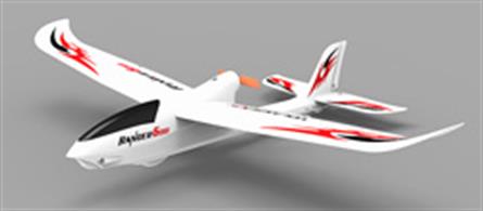 A ready to fly powered glider with all you need in the box apart from 4 x AA batteries for the transmitter.The aircraft is made from impact resistant EPP foam