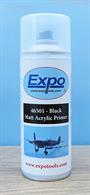 Matt black acrylic primer paint designed for use on plastic, card, wood, moulded acrylic, paper and metal surfaces.Black primer is useful when an overal dark finish scheme is to be applied. The dense black of the primer will help prevent differing base or component colours from alterating the appearnce of the finished paint sceme.