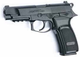 Originally developed by BERSA, as a military/law-enforcement sidearm, the Thunder® Pro HC was built to perform under adverse conditions and provide decisive stopping power. This is a semi-automatic 4.5 mm (.177) airgun version fully licensed by BERSA. It is powered by a 12g CO2 cartridge stored in the grip using the easy-load system and the BB's are put in a removable stick magazine. The Thunder® Pro HC is a lightweight, full-sized handgun, with a ergonomic design. An integrated picatinny rail allows for mounting of lasers or tactical lights. The grip and slide caries authentic BERSA markings and every gun comes with unique serial number.Please note : Air guns can be purchased from our shops at Bristol, Gloucester and Stonehouse. Air guns cannot be purchased online.