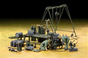 Tamiya 37023 1/35 Scale German WW2 Field WorkshopGlue and paints are required to assemble and complete the model (not included)