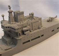 A nicely detailed 1/700 waterline model of the Royal Fleet auxiliary replenishment tanker, A389 Wave Knight /  A390 Wave Ruler, A resin hull and brass detailing parts will ensure good detail.Model Size:  280mm long x 40mm beam (11 1/4" x 1 5/8") approx. 