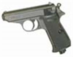 Powerful, black, virtually all metal CO2 powered model - plastic grips - of the Carl Walther PPK/S. Uses powerlet cylinders. Semi automatic blow back operation with 15 shot magazine. Fires 4.5mm metal bb pellets - note that it does not fire air gun pellets. power approx 3 foot pounds estimated range 15-20 metresPlease note : Air guns can be purchased from our shops at Bristol, Gloucester and Stonehouse. Air guns cannot be purchased online.