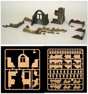 Italeri 1/72 Walls And Ruins WW2 6087A kit to make a selection of items ideal for dioramas including ruined walls and sandbags. Also ideal for wargaming.Glue and paints are required to assemble and complete the model (not included)