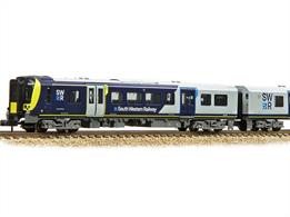 Finished in the blue, orange and red livery of the prototype, this new model builds on the success of the Graham Farish Class 350 EMU and like the real Class 450s, the pantograph well is modelled unoccupied and instead, contact shoes are fitted to the bogies for third-rail current collection. The model is equipped with a powerful drive mechanism which incorporates a flywheel for smooth operation and is fitted with 6-pin decoder sockets making it easy to equip the model for use on DCC.