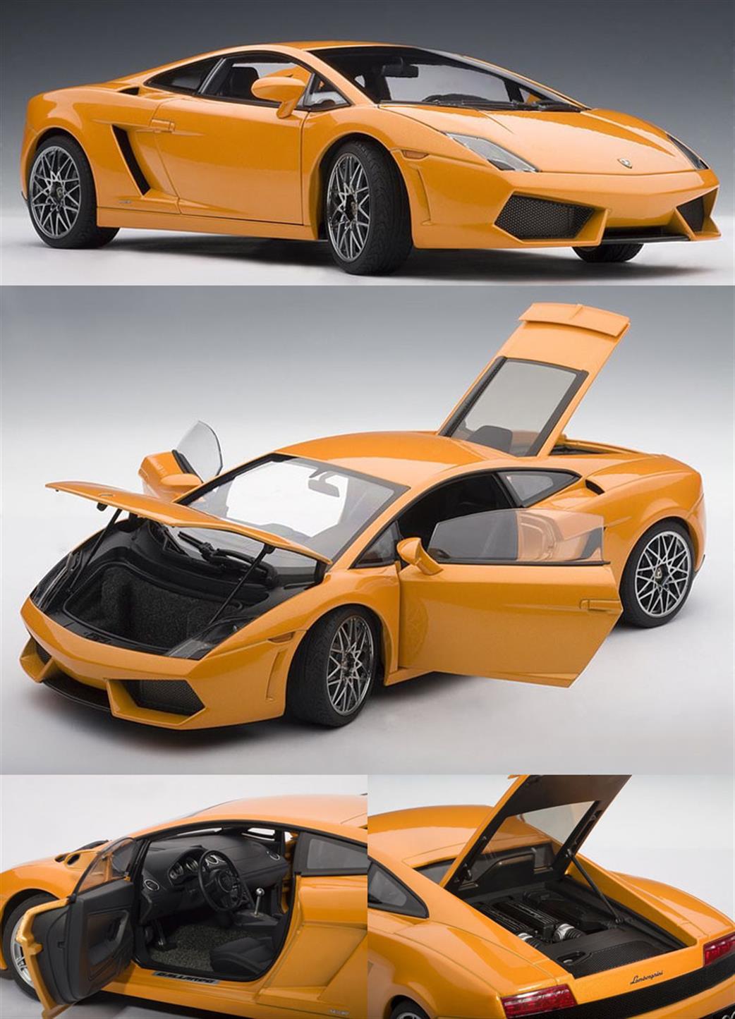 Auto Art 1/18 74593 Lamborghini Gallardo LP560-4 Borealis/Metallic Orange