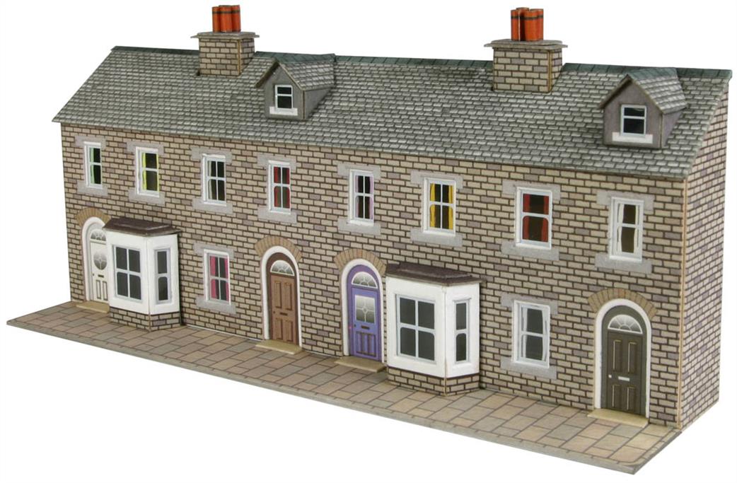 Metcalfe N PN175 Low Relief Terraced House Fronts Stone
