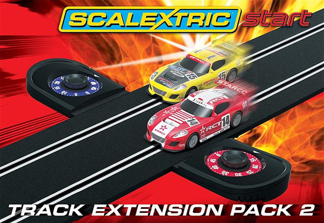 Scalextric 1/32 C8528 Scalextic Start Track Extension Pack 2 Lapcounter track