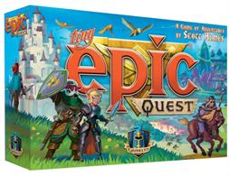 In Tiny Epic Quest you will embark on a grand adventure of courage and glory! A once peaceful world has been ton asunder bay an army of goblins invading from beneath the lands crust. It's up to the players to prove their valor through slaying goblins, learning ancient spells, completing quests and acquiring powerful items that equip right to  your meeples.Players: 1-4, Time: 60mins, Age: 14+