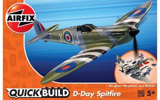 Airfix Quickbuild D-Day Spitfire Clip together Block Model J6045