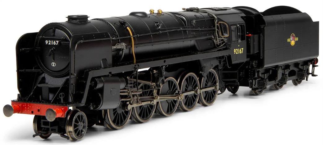 Hornby OO R3986 BR 92167 Class 9F 2-10-0 Heavy Freight Engine BR Black Late Crest