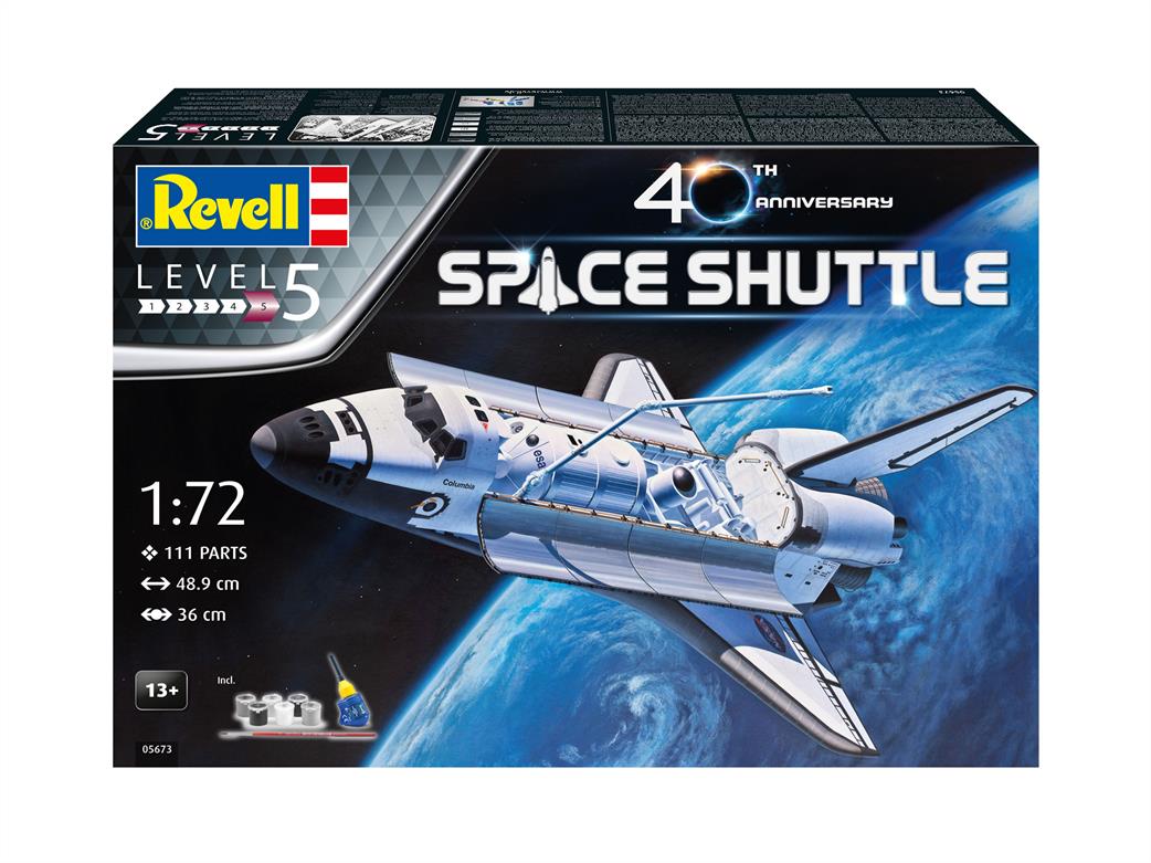Revell 1/72 05673 Space Shuttle 40th Anniversary Kit Gift Set