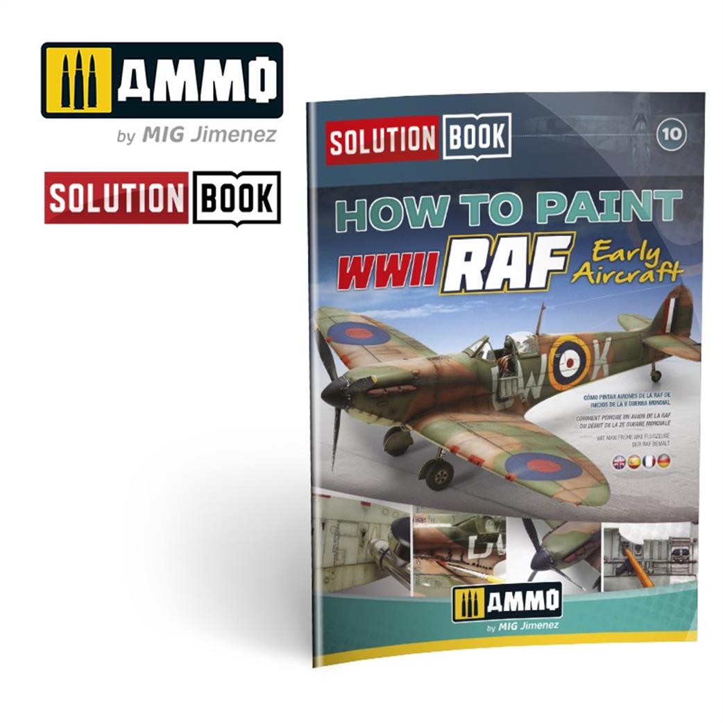 Ammo of Mig Jimenez  A-MIG-6522 How to Paint WW2 RAF Early Aircraft Solution Book