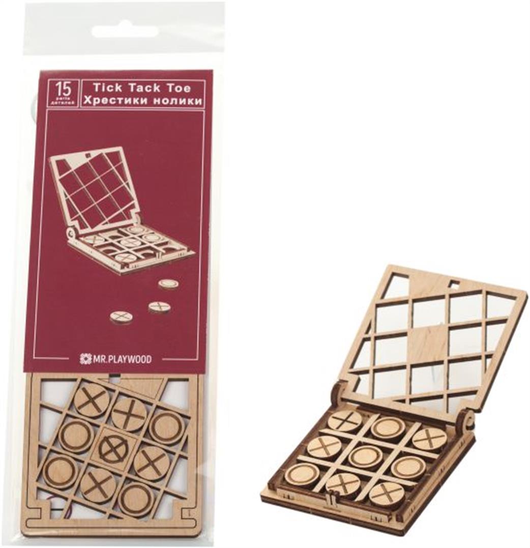 Mr.Playwood  10028 15 Pieces Tic-Tac-Toe #1 Game
