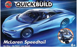 Airfix J6052 Quickbuild McLaren Speedtail Clip together Block ModelNumber of Parts 37   Length mm   Width mm