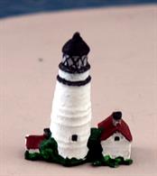 Boston Lighthouse is a1/1250 scale, 3D-printed model of the lighthouse that marks the entrance to Boston Harbour. This model lighthouse is printed together with the attached lamp house and small keeper's house only and the large, modern keeper's house now on the grassy headland are not supplied with this model, finished and painted to order by Coastlines Models, CL-L47.