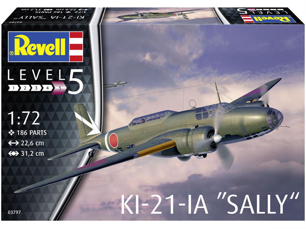 Revell 1/72 03797 Japanese Ki-21-la Sally Bomber Kit