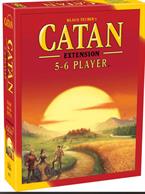 Invite more players to your base game of Catan with this extension, which adds components for a fifth and sixth player!