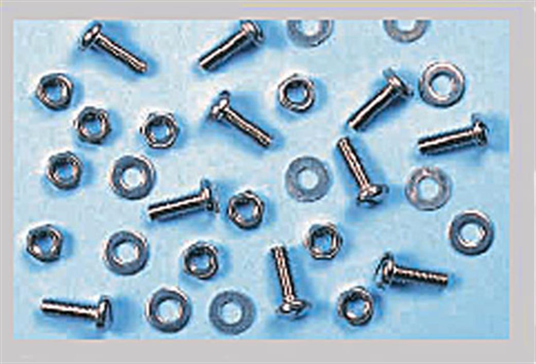 Expo 31101 M2 x 12 Pan Head Nuts Bolts & Washers Pack of 10