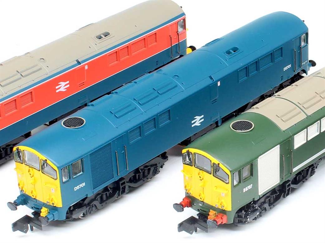 Rapido Trains N 905006 BR D5701 Metro-Vick Class 28 Co-Bo Diesel Locomotive Blue Full Yellow Ends