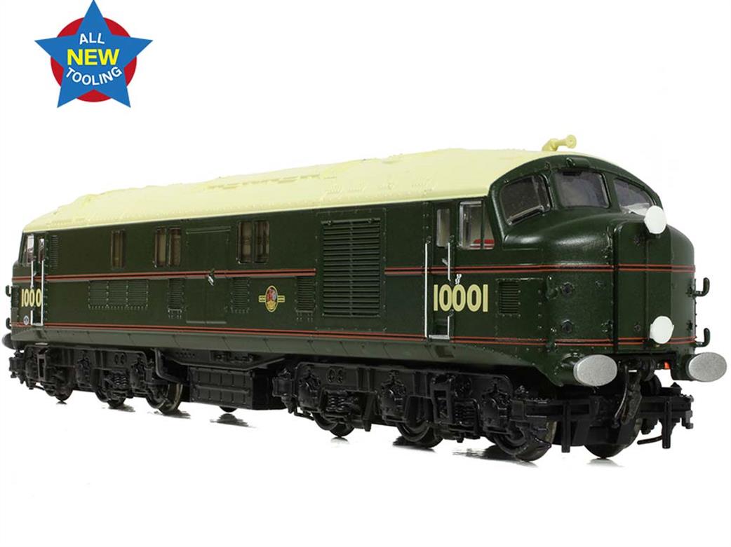 Graham Farish N 372-917 BR 10001 ex-LMS Diesel Locomotive BR Lined Green Late Crest